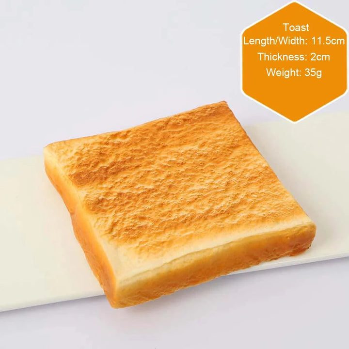 Lisslune | Lifelike Toast Bread Dough Donut Model - Perfect Synthetic Food for Bakery Displays and Kitchen Aesthetics