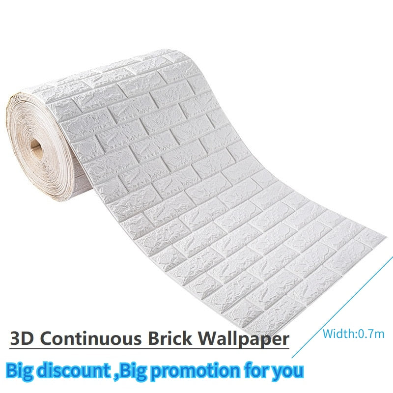Lisslune | 3D Self-Adhesive Soft Brick Wall Stickers