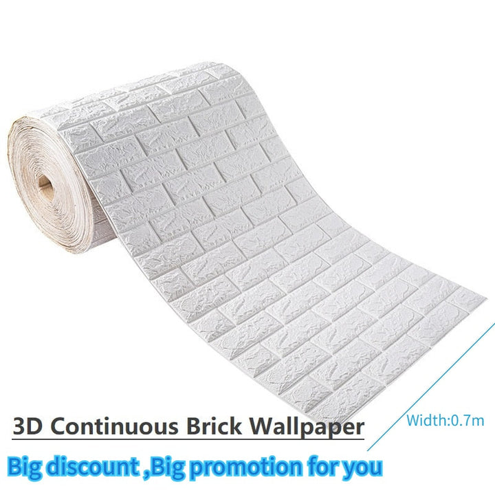 Lisslune | 3D Self-Adhesive Soft Brick Wall Stickers