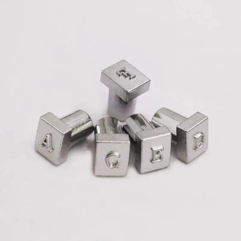 Lisslune | Adjustable Metal Stamp Set for Leathercraft: Alphabet and Number Impressions