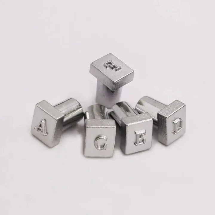 Lisslune | Adjustable Metal Stamp Set for Leathercraft: Alphabet and Number Impressions