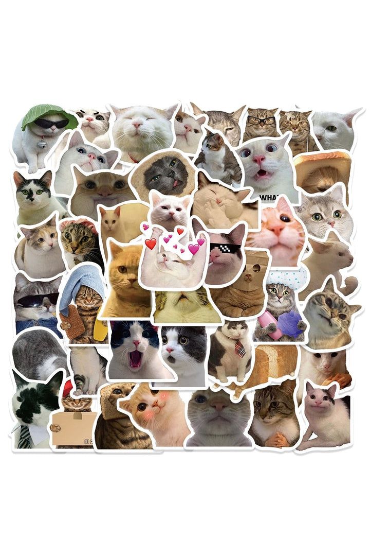 Lisslune | Cat Fun Stickers 50 Pieces