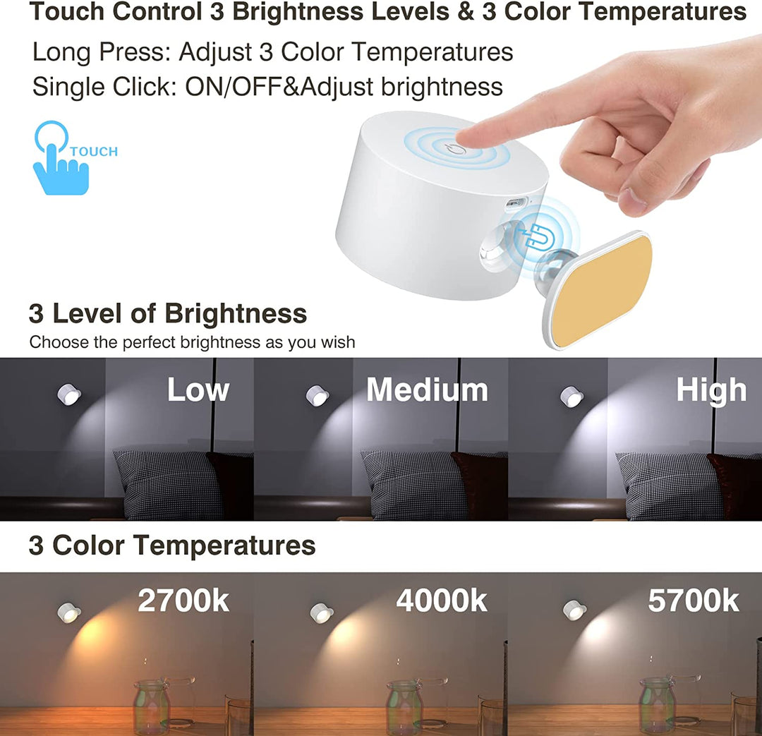 Lisslune | Eco Glow Rechargeable Wall Lamp