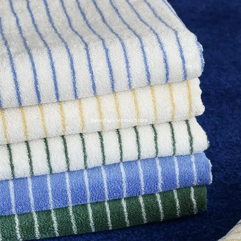 Rynx | Striped Geometric Diamonds Cotton Towels Soft Absorbent Face Towel Combed Long Staple Fiber Kids Hands Towel Adults Bath Household To