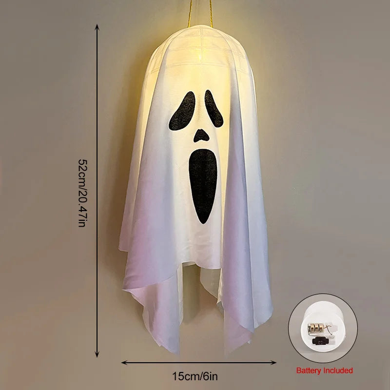 Rynx | Halloween Party LED Light Ghost Home Indoor Outdoor Decoration Supplies Haunted House Bar Hanging Horror Props with Lights
