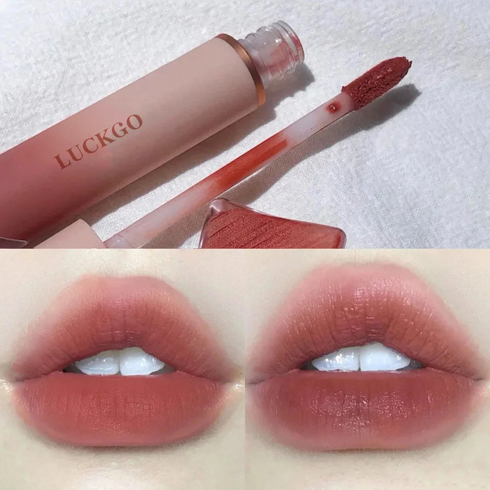 Rynx | Velvet Matte Lipstick Cream Sexy Red Lip Color Moisturizing Long-lasting Lip Gloss Waterproof Makeup Korean Cosmetics 6 Colors
