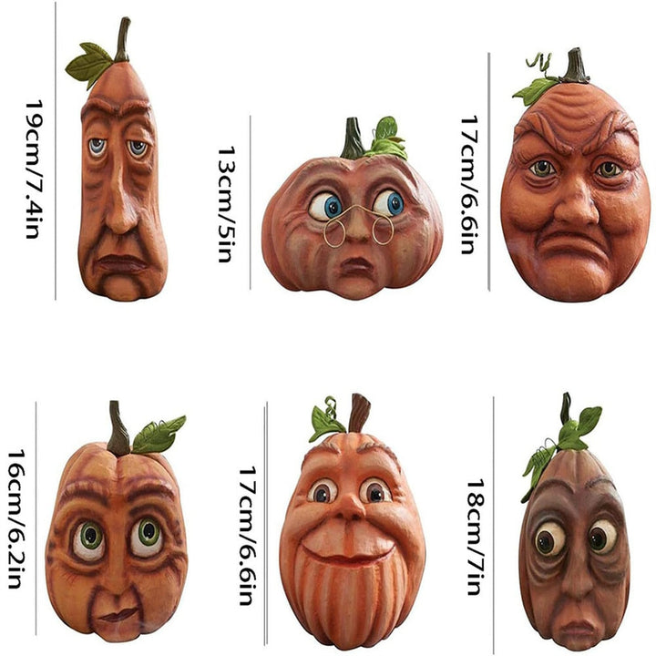 Lisslune | Expressive Pumpkin Faces Halloween Decoration