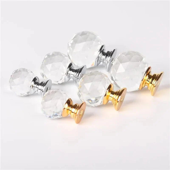 Lisslune | Chic Crystal Ball Glass Cabinet Knobs - Stylish Hardware for Home Decor Enhancement