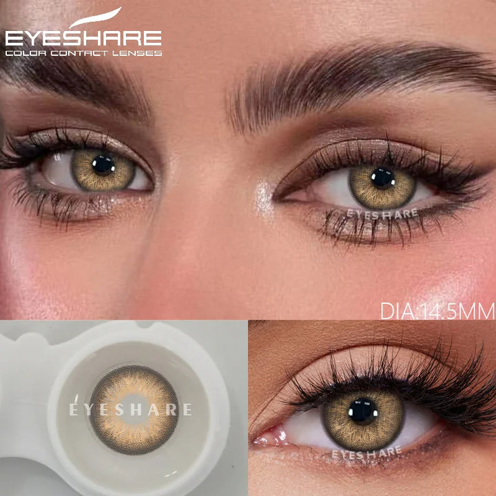 Rynx | 2pcs Colorful Pupils for Eyes Color Contact Lenses Green Eye Color Lenses Blue Eye Contacts High Quality Gray Soft Pupils