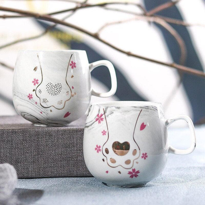 Lisslune | Paw-sitively Charming Flamingo Ceramic Travel Mug: Your Cozy Companion for On-the-Go Sips