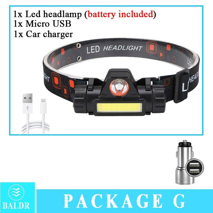 Lisslune | Compact Adventure COB Headlamp with Adjustable Lighting and Comfortable Fit