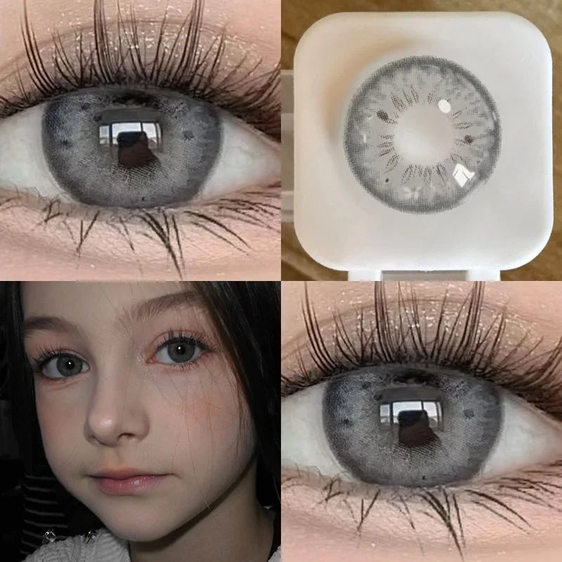 Lisslune | 1Pair Myopia Colored Contact Lenses for Eyes Fashion High Quality Beauty Pupil Student Color Cosmetic