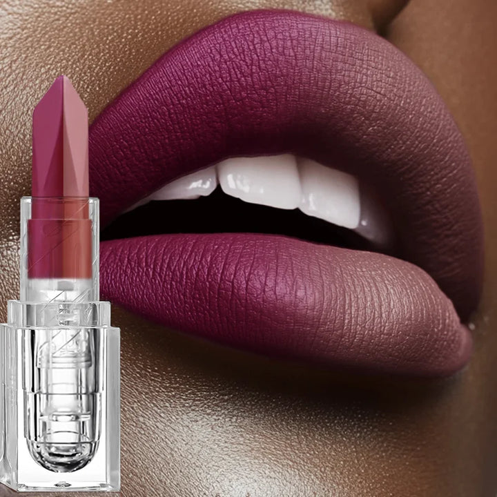 Rynx | 2 In 1 Lip Liner & Lipstick, tapered, long-lasting, waterproof lip contour, matte brown velvet lip combination pencil cosmetics