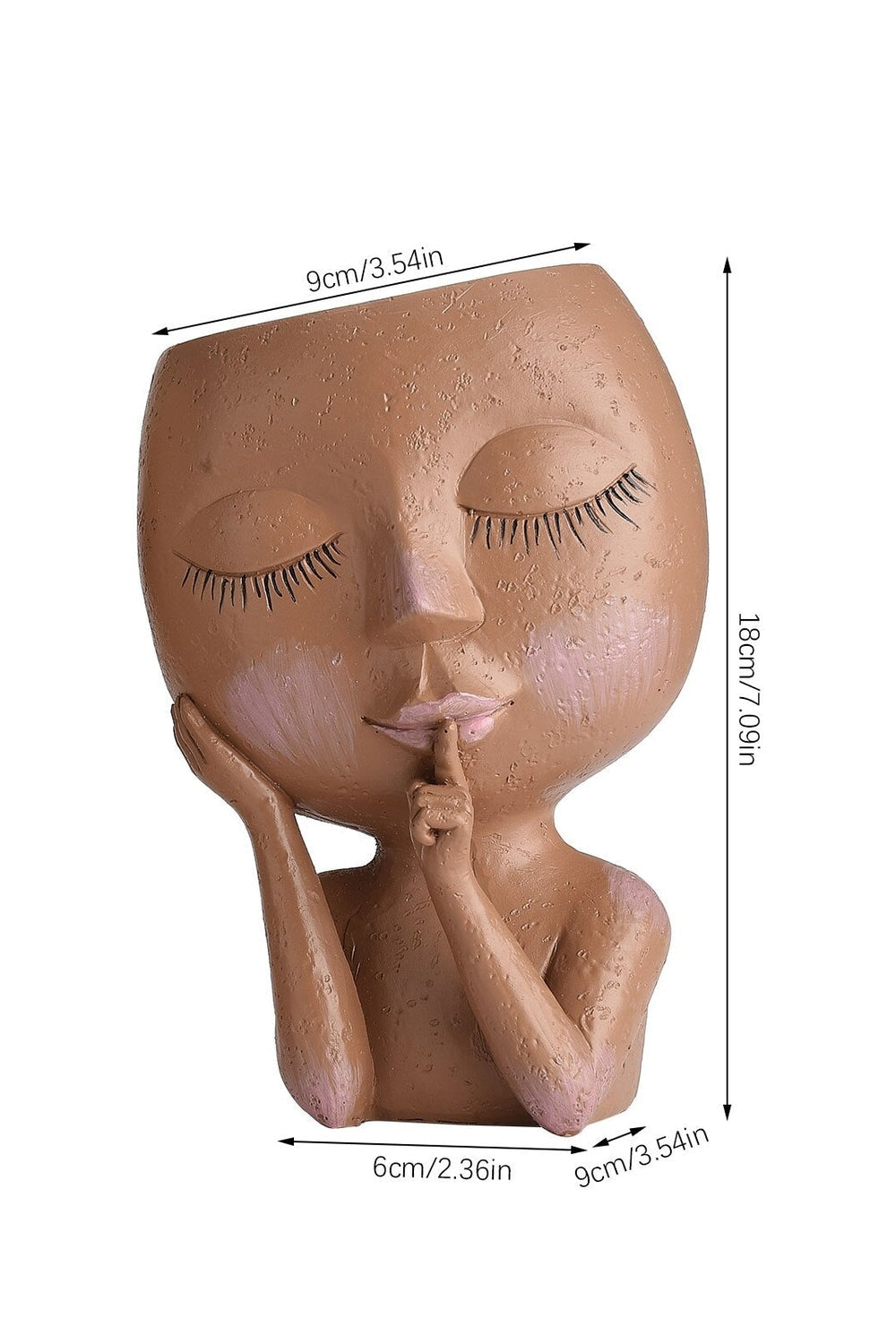 Lisslune | Resin Head Plant Holder