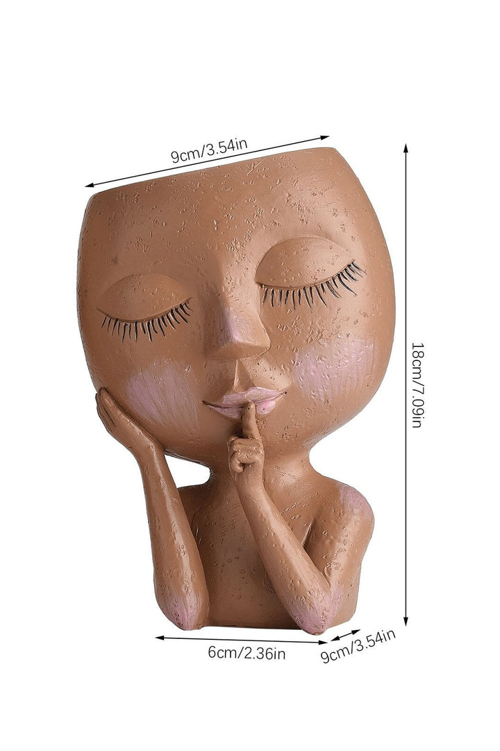 Lisslune | Resin Head Plant Holder