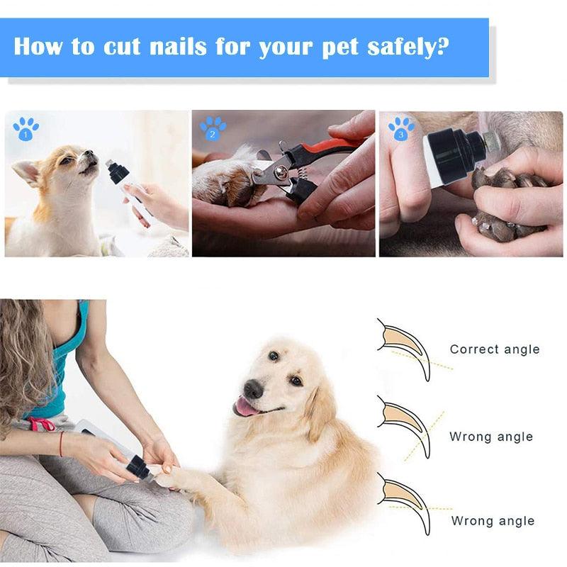 Lisslune | Whisper-quiet rechargeable dog nail grinder: Ultimate precision tool for stress-free grooming