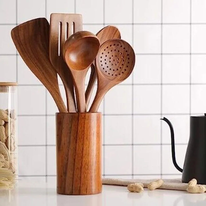Lisslune | Kitchen Set Made from Natural Teak Wood