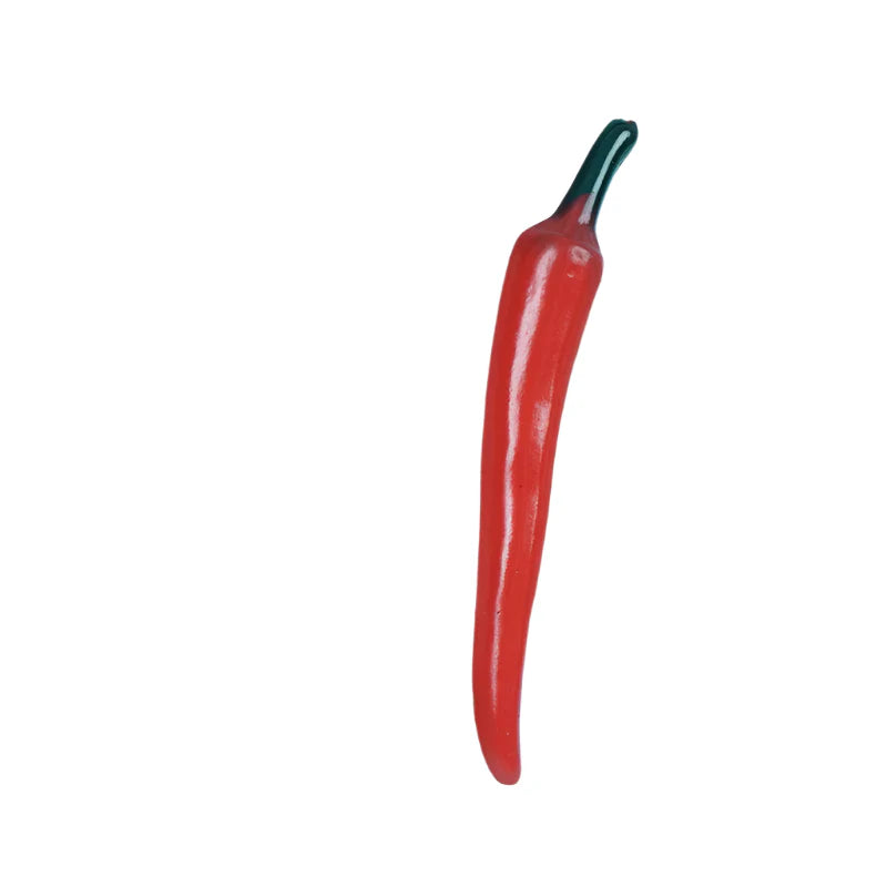 Lisslune | Realistic Red Pepper & Carrot Decorative Props: 2-Piece Artificial Vegetable Set for Dining and Photography
