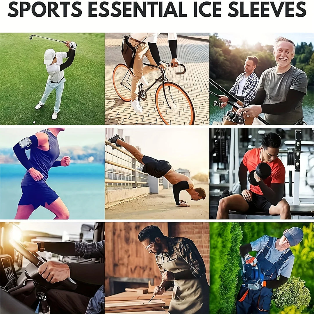 Rynx | 3 Pair Unisex Sun Protection Arm Sleeves Breathable Cooling Arm Guards for Outdoor Activities Cycling Running Mountaineering