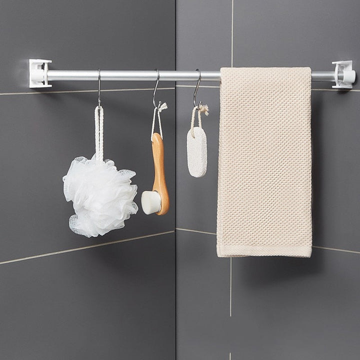 Lisslune | Punch-Free Handy Hook Adjustable Rod Holder