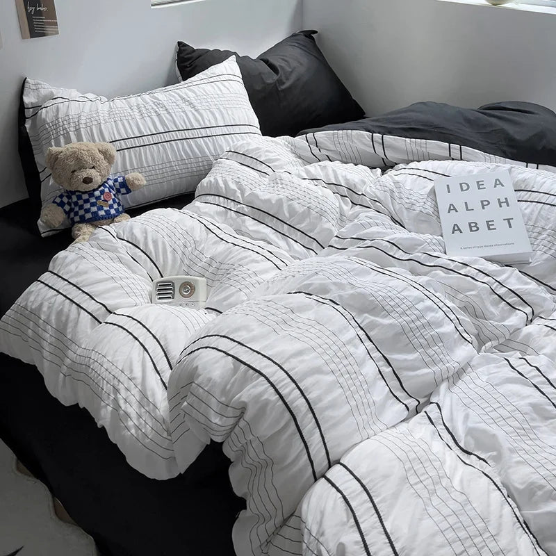 Rynx | Raspberry Bed Linen Comforter Sets Duvet Cover Bed Sheet Set Pillowcases Bed Linen Set Queen/King Bed bedspreads