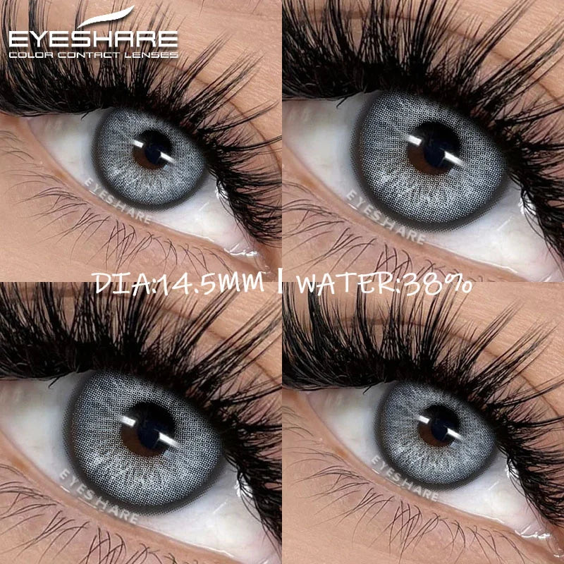 Rynx | New colored contact lenses for the eyes 1 pair of brown contact lenses fashionable blue eye lenses gray pupils green eye lenses annually