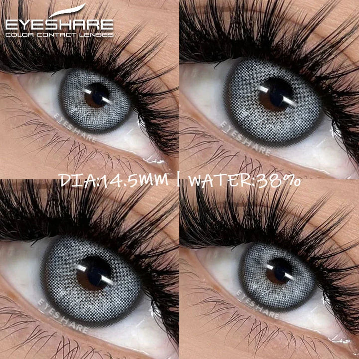 Rynx | New colored contact lenses for the eyes 1 pair of brown contact lenses fashionable blue eye lenses gray pupils green eye lenses annually