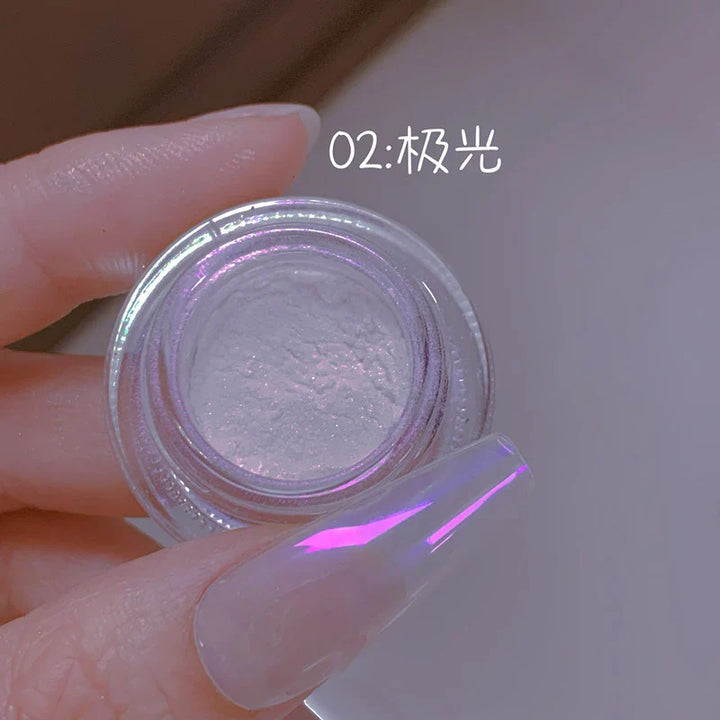 Rynx | 1 Glass Chameleon Nail Flakes Irregular Aluminum Foil UV Gel Polish Nail Sequins Paillettes Manicure Art Decoration Glitter Powder
