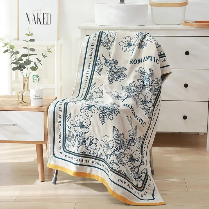 Lisslune | botanical print blanket
