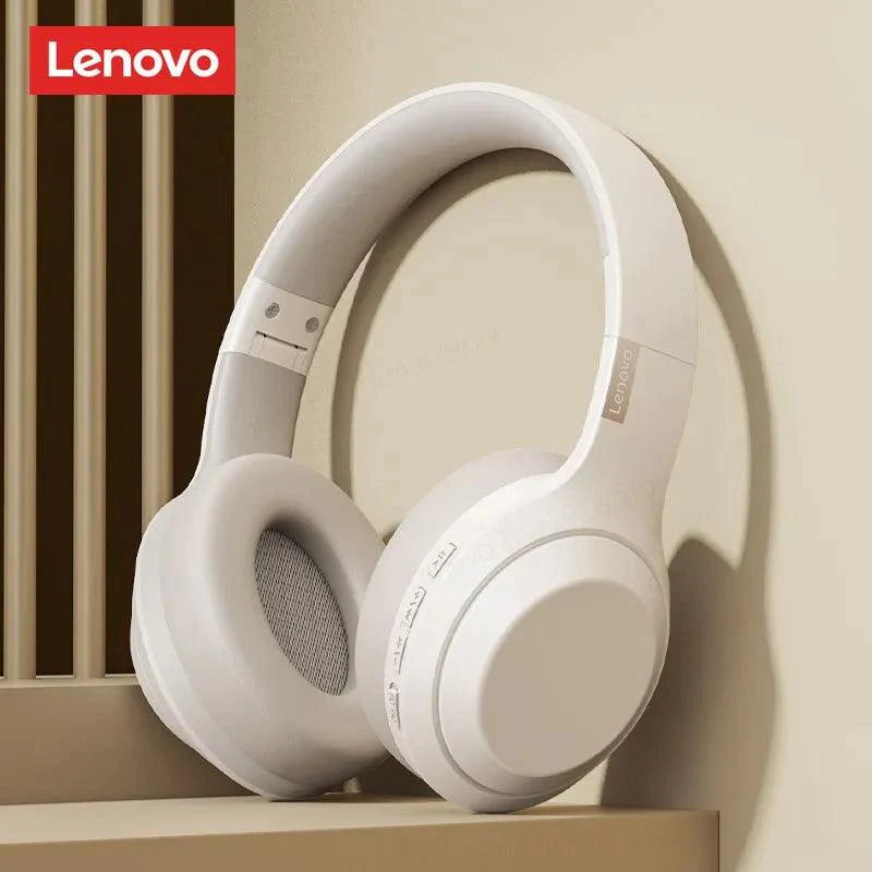Lisslune | Lenovo TH10 Wireless ANC Stereo Headphones with Powerful Bass and Sweat-Resistant Design