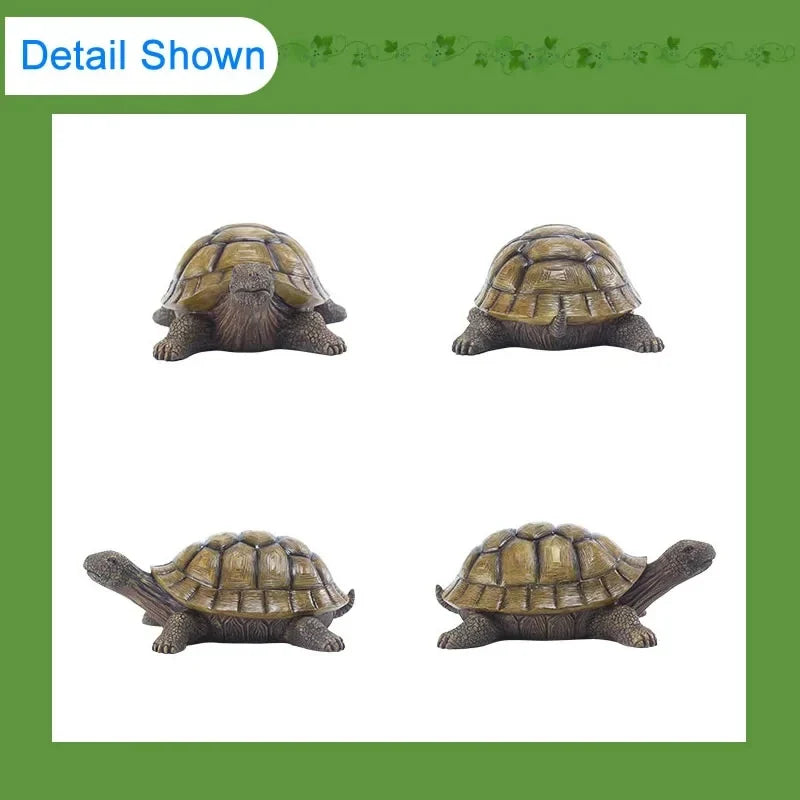 Rynx | Cute Decorative Turtle Resin Turtle Outdoor Garden Pond Fish Tank Bonsai Animal Sculpture for Home Garden Decor Ornament