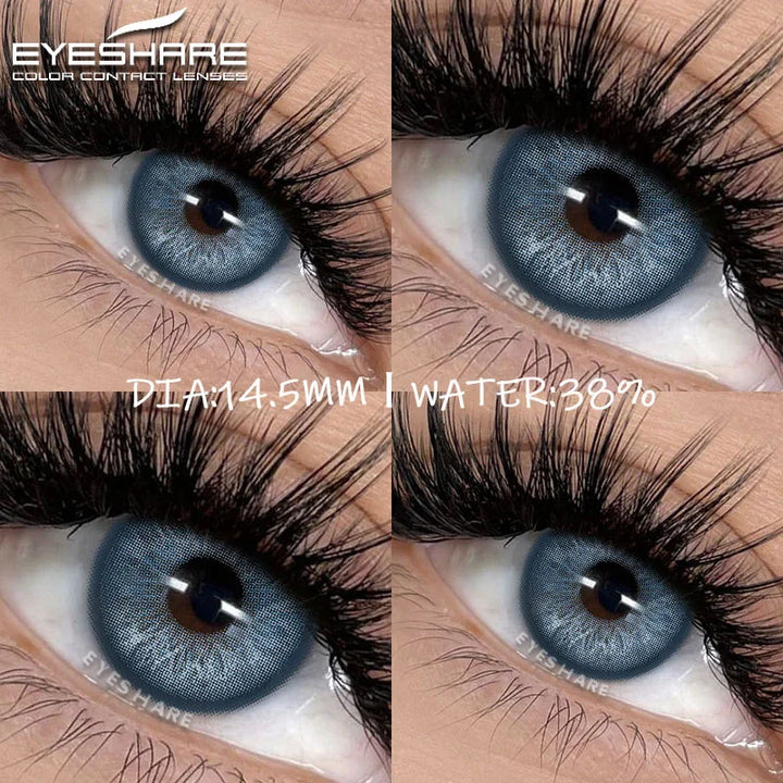 Rynx | New colored contact lenses for the eyes 1 pair of brown contact lenses fashionable blue eye lenses gray pupils green eye lenses annually