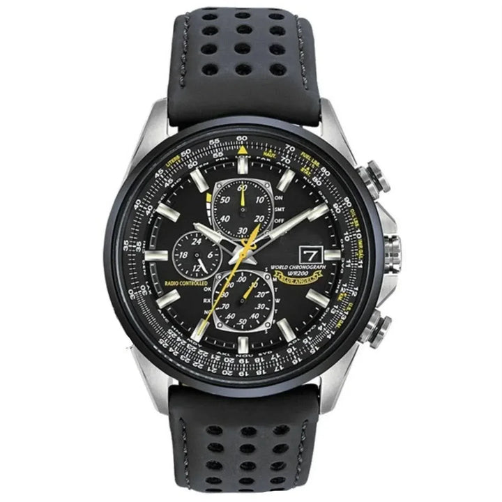 Lisslune | Men’s Stainless Steel Chronograph Watch with Calendar