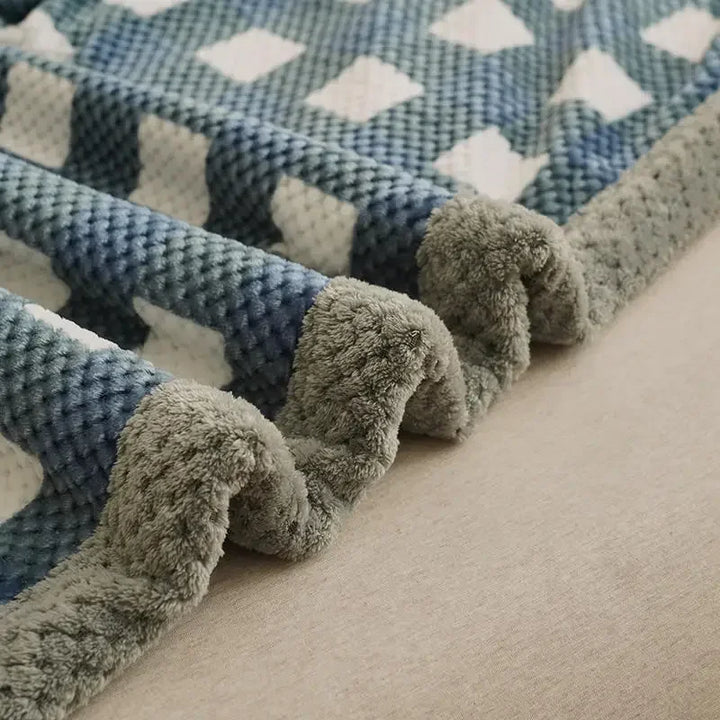 Lisslune | Plaid Knit Blanket