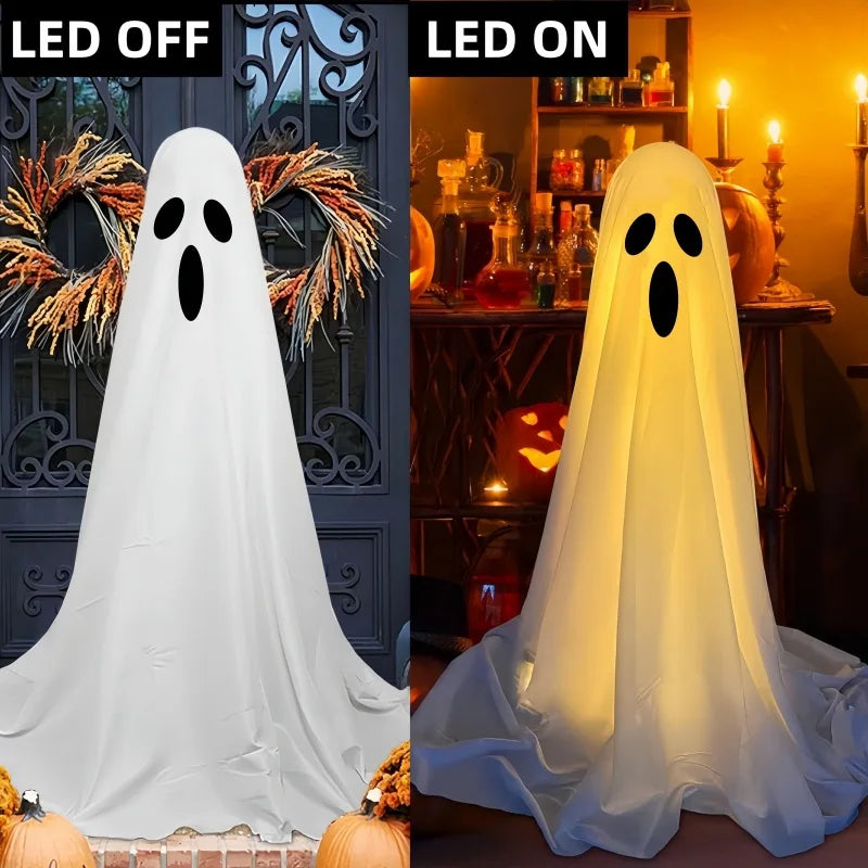 Rynx | New Ghost Lantern Halloween Decoration Courtyard Decoration Halloween Gift Courtyard Standing Spirit Face Halloween Decoration
