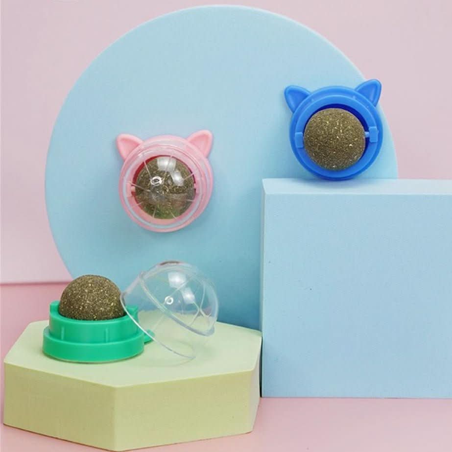 Lisslune | PURRFECT CATNIP TOY – Cat toy with mint & rotating ball for healthy teeth
