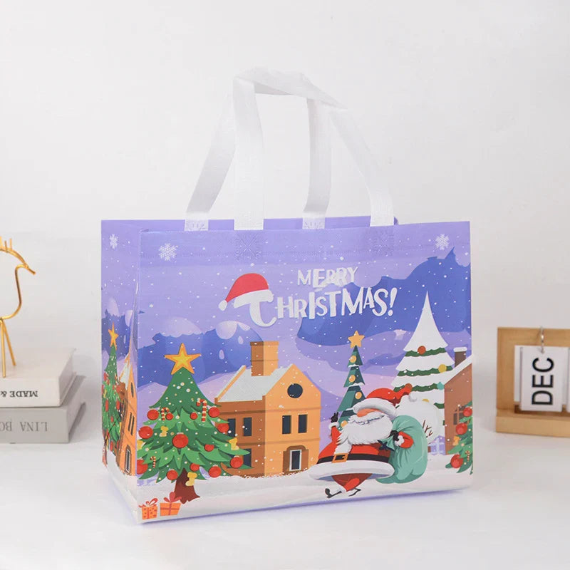 Rynx Christmas gift bag Santa Claus snowman candy gift wrapping bag 2024 Merry Christmas party home decoration Navidad Noel 2025 New Year