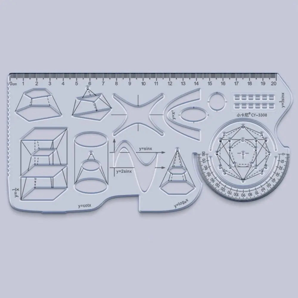 Lisslune | Math Genius Multi-Angle Drawing Precision Ruler