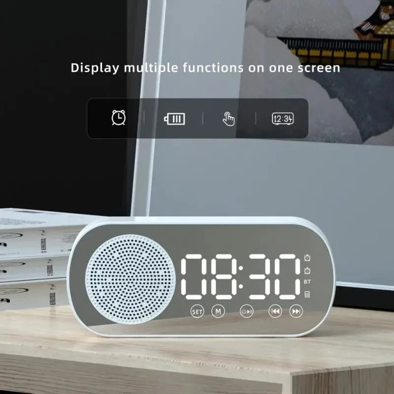 Lisslune | Digital Alarm Clock with Bluetooth Speaker & FM Radio