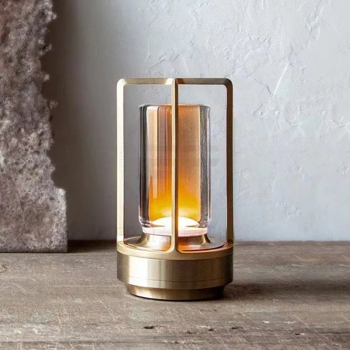 Lisslune | Rechargeable Wireless LuxuryGlow Table Lamp - Elegant Wireless Lamp for Any Mood