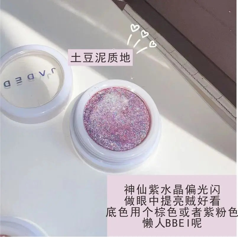 Rynx | Monochrome Glitter Liquid Eyeshadow Cream Texture Eye Face Highlighter Durable Eyeshadow Shine Diamond Eye Makeup Cosmetics