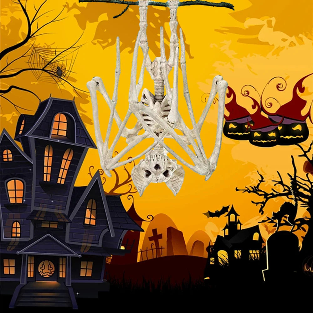 Rynx | Halloween Horror Bats Skeleton Mouse Scorpion Lizard Bones Skeleton Model Festival Decor Party Scary Halloween Party Decoration