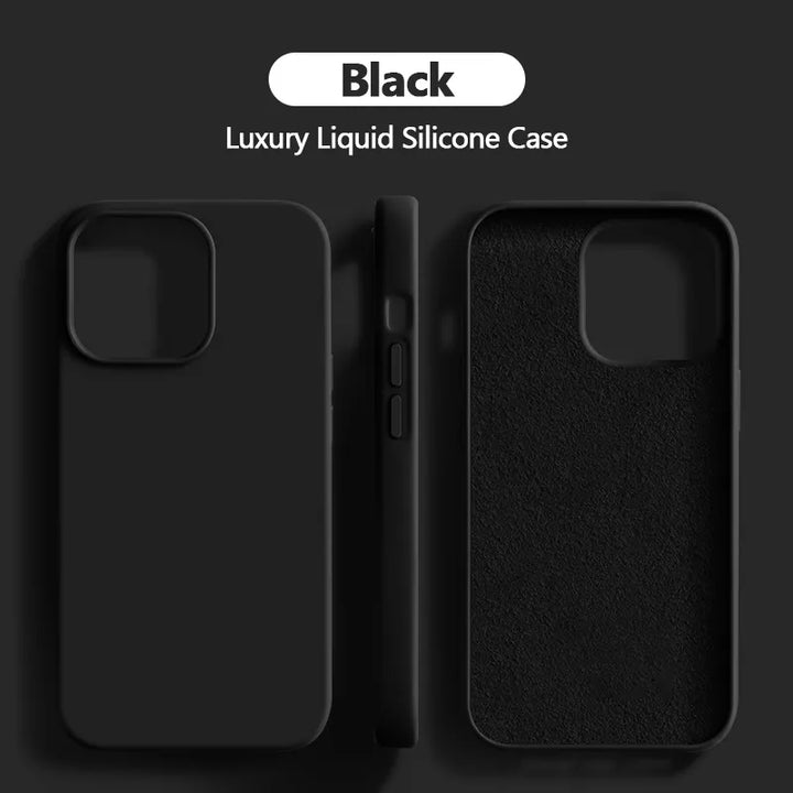Lisslune | Liquid silicone case shockproof for iPhone 15 14 13