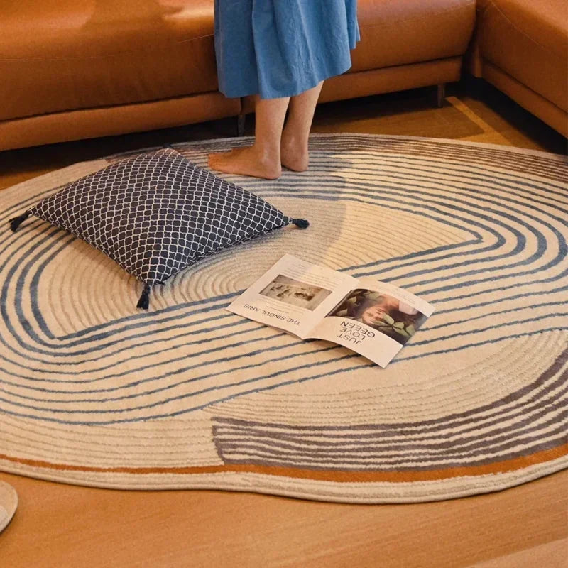 Rynx | Irregular Living Room Rug Easy Care Bedroom Rug Comfortable Soft Large Area Rugs Minimalist Rugs Balcony Tapis Carpet IG