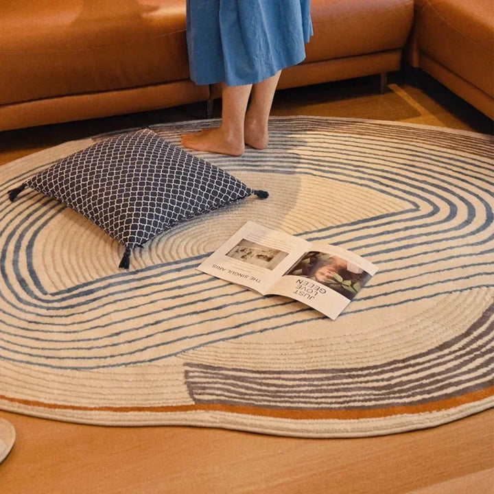 Rynx | Irregular Living Room Rug Easy Care Bedroom Rug Comfortable Soft Large Area Rugs Minimalist Rugs Balcony Tapis Carpet IG