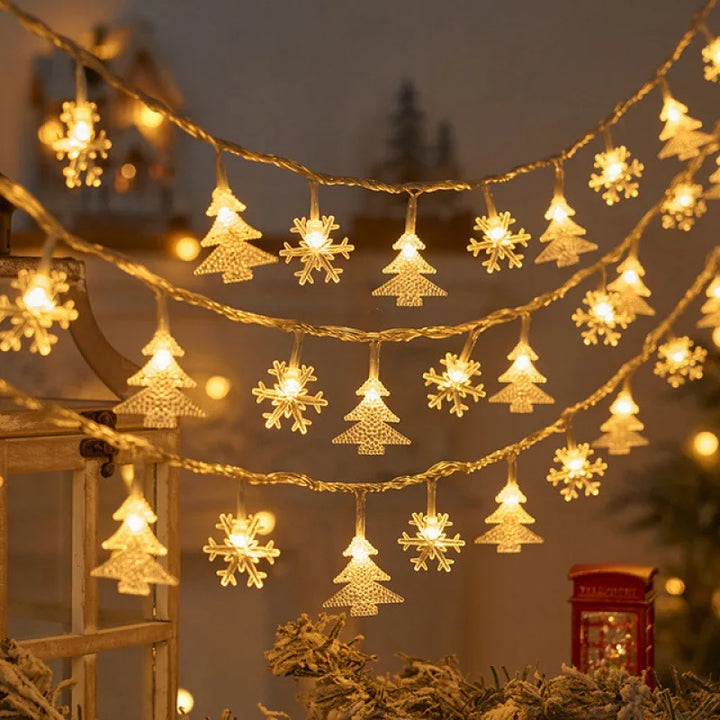 Rynx Christmas Tree LED Fairy Light String 1.5M 10LED Xmas Hanging Light Fairy Light Garland Home Decor Ornament New Year Gifts