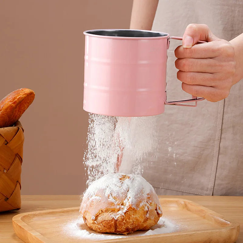 Lisslune | Handheld Kitchen Flour Sifter Semi-Automatic Kitchen Gadget