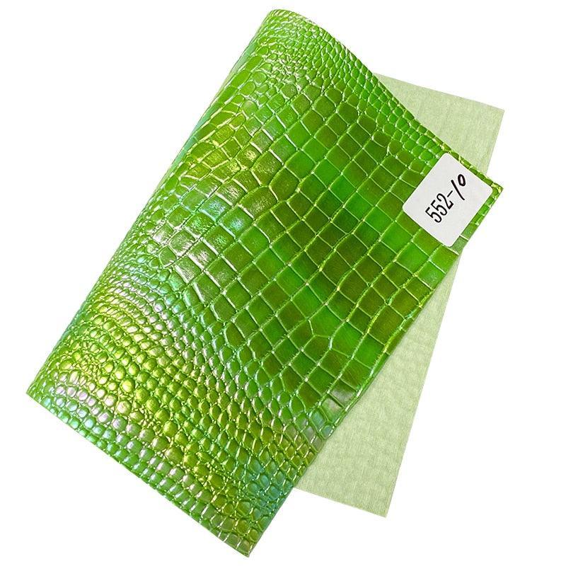 Lisslune | Lively Metallic Crocodile Texture Synthetic Leather Craft Kit