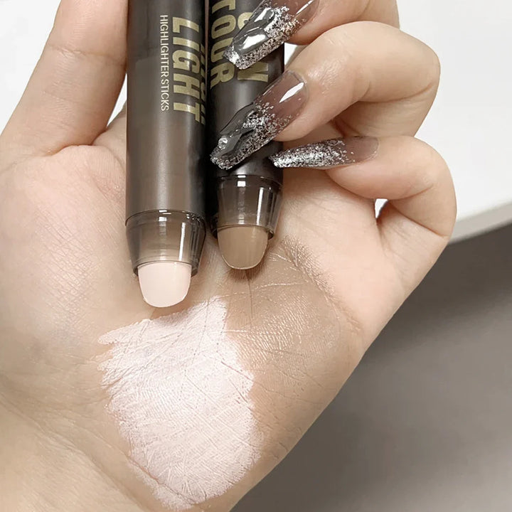 Rynx | Face Contour Highlighter Concealer Stick Waterproof Long-lasting Corrector Contouring Makeup Brightening Highlighting Bronzer Stick Cosmetics