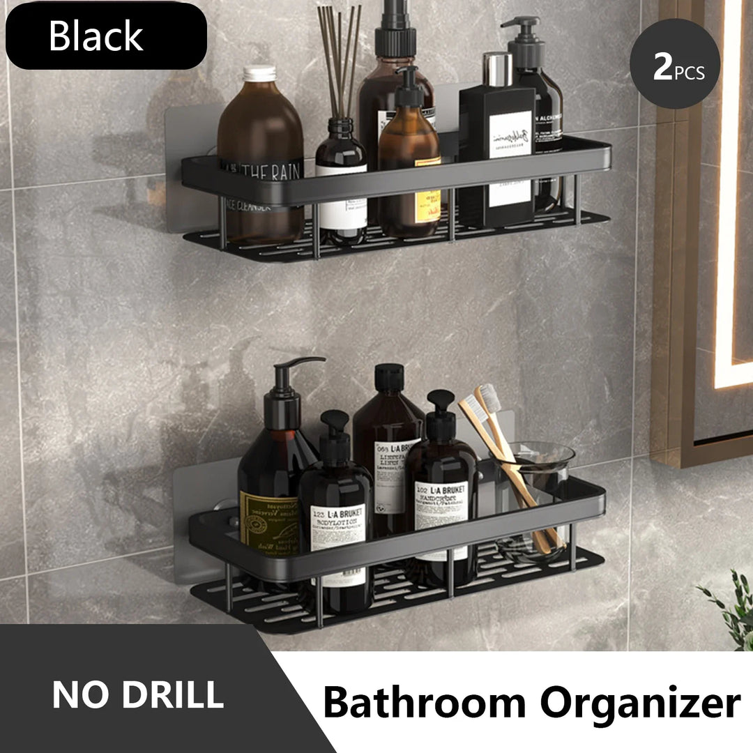 Lisslune | No Drilling Bathroom Shelf